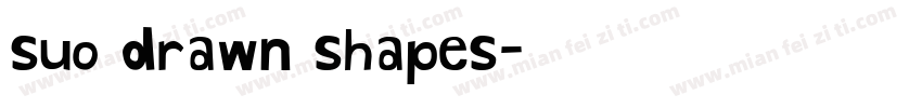 suo drawn shapes字体转换